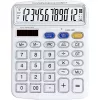 CTIFREE ECO-001 fehér számológép, 120x154mm, 12 számjegy, dual power, 2 év garancia