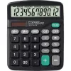CTIFREE M-28 fekete számológép, 120x150mm, 12 számjegy, dual power, 2 év garancia