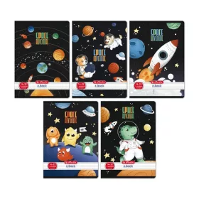   Herlitz Space Adventure A5 14-32 1. osztályos vonalas füzet