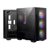 Skrinka MSI FORGE M100R (bez zdroja) s oknom, 4xARGB, čierna mATX