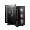 Skrinka MSI FORGE M100R (bez zdroja) s oknom, 4xARGB, čierna mATX