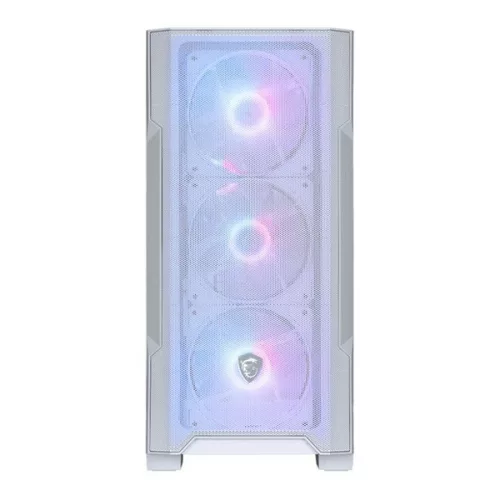 Skrinka MSI FORGE M100R (bez zdroja) s oknom, 4xARGB, biela mATX