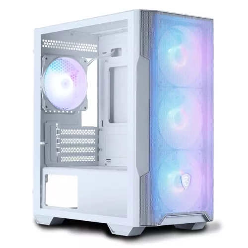 Skrinka MSI FORGE M100R (bez zdroja) s oknom, 4xARGB, biela mATX