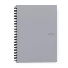 Oxybag Pastelini Grey A4 60 lapos vonalas spirálfüzet