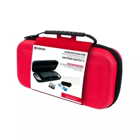 Nacon 2809496 Nintendo Switch 2 piros utazótok + fólia