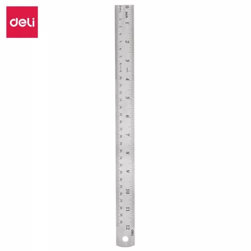 Deli 30 cm fém vonalzó