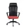IRISOffice Astra narančasto/crna ergonomska uredska okretna stolica od tkanine i mrežastog materijala s uzglavljem i naslonom