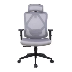   IRISOffice Eclipse siva ergonomska uredska okretna stolica od tkanine i mreže s uzglavljem i naslonom