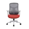 IRISOffice Avalon narančasto/siva ergonomska uredska okretna stolica od tkanine i mreže s naslonom