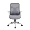 IRISOffice Avalon sivo/crna ergonomska uredska okretna stolica od tkanine i mreže s naslonom