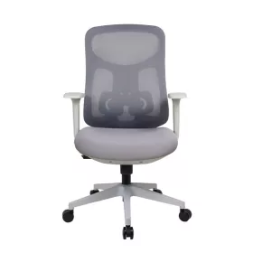   IRISOffice Avalon sivo/crna ergonomska uredska okretna stolica od tkanine i mreže s naslonom