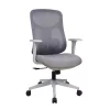 IRISOffice Avalon sivo/crna ergonomska uredska okretna stolica od tkanine i mreže s naslonom