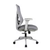 IRISOffice Avalon sivo/crna ergonomska uredska okretna stolica od tkanine i mreže s naslonom
