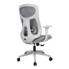 IRISOffice Avalon sivo/crna ergonomska uredska okretna stolica od tkanine i mreže s naslonom
