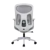 IRISOffice Avalon sivo/crna ergonomska uredska okretna stolica od tkanine i mreže s naslonom
