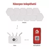 Emos GoSmart Hexagon, indító készlet, 10 rész, 19 W, RGBIC dimmelhető, WiFi LED lámpa