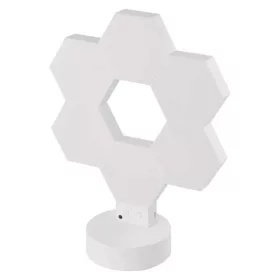   Emos GoSmart Hexagon fehér, 6 részből álló, RGBIC dimmelhető, WiFi LED asztali lámpa