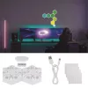 Emos GoSmart Hexagon fehér, 6 részből álló, RGBIC dimmelhető, WiFi LED asztali lámpa