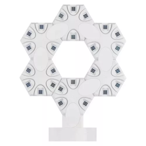Emos GoSmart Hexagon fehér, 6 részből álló, RGBIC dimmelhető, WiFi LED asztali lámpa