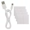 Emos GoSmart Hexagon fehér, 6 részből álló, RGBIC dimmelhető, WiFi LED asztali lámpa