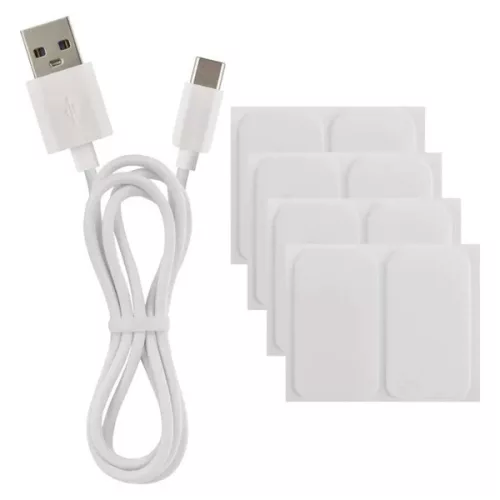Emos GoSmart Hexagon fehér, 6 részből álló, RGBIC dimmelhető, WiFi LED asztali lámpa