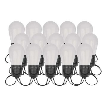  Emos GoSmart 15x parti izzók, 15 m, kültéri és beltéri, RGBIC WiFi LED fényfüzér