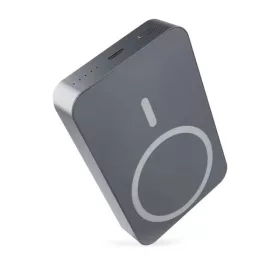 Emos WI 1046, 10 000 mAh, 20 W+Wireless, szürke powerbank