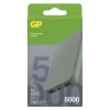 GP B+ Series, 5 000 mAh, 12 W, zöldesszürke powerbank