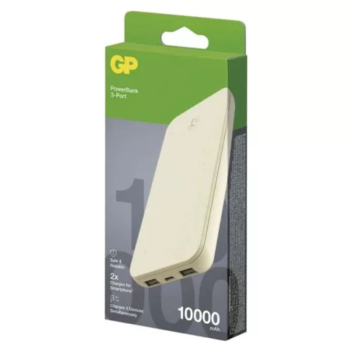 GP B+ Series, 10 000 mAh, 15 W, bézs powerbank
