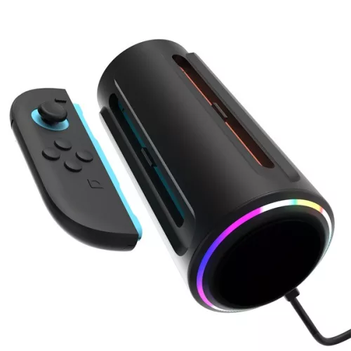 Hyperkin M07719 Power Beacon Nintendo Switch 2 Joy-Con fekete töltőállvány
