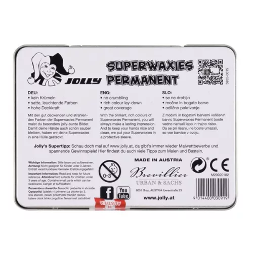 Jolly Superwaxies Classic 10 darabos zsírkréta készlet