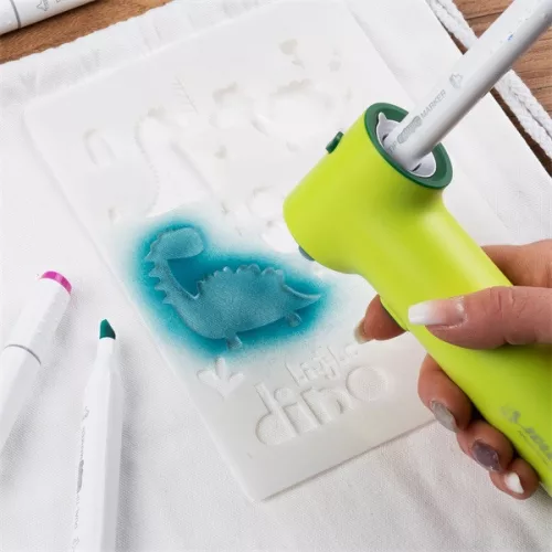 Jolly Airbrush Textile 12 darabos kétvégű színes textilmarker készlet