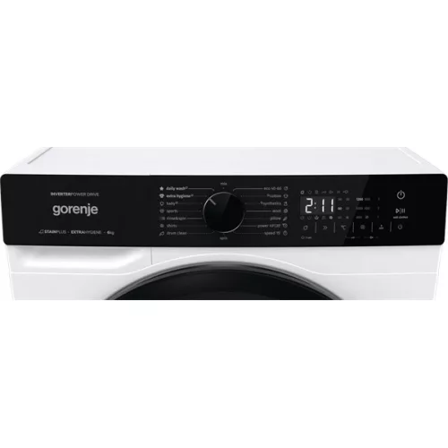 Gorenje WNHA62SASEU fehér, elöltöltős, keskeny, max.1200ford., 6 kg, mosógép