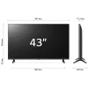 LG 43" 43UR78003LK 4K UHD Smart LED TV (Újracsomagolt)