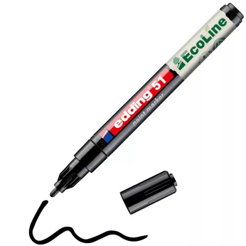 Edding 51 EcoLine D10 fekete lakkmarker