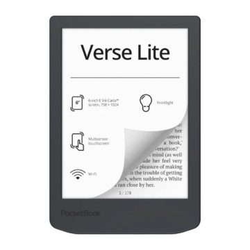   PocketBook PB619 VERSE LITE Midnight 6" (512MB/8GB, 1000mAh, wifi, USB-C) E-Book olvasó