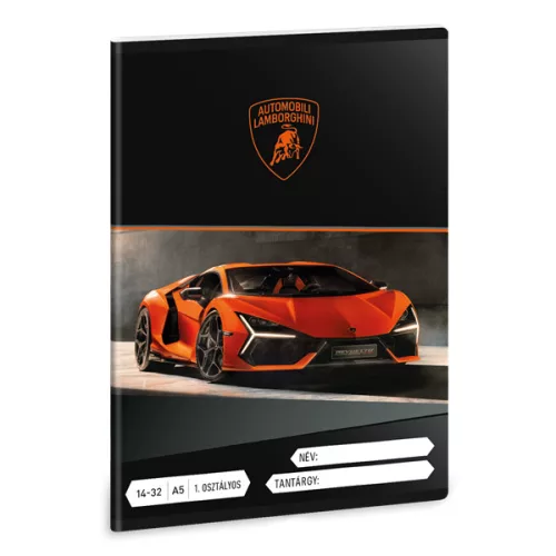 Ars Una Lamborghini 25 (5446) A5 1. osztályos vonalas füzet