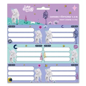 Ars Una Cute Animals Unicorn 25 (5448) 3x6 db füzetcímke