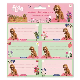 Ars Una Cute Animals Doggie 25 (5458) 3x6 db füzetcímke