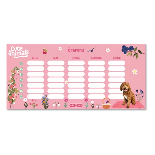 Ars Una Cute Animals Doggie 25 (5458) 1 lapos órarend