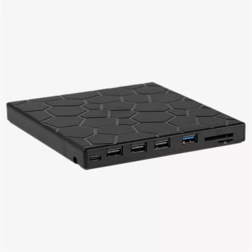 IRIS ROCK EXTERNAL externá Blu-Ray napaľovačka, 8v1, USB 3.0, čítanie/zápis: CD/VCD/DVD/BD, zásobník, DVD-RW, čierna