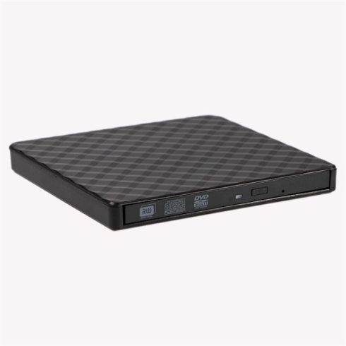 IRIS SQUARE EXTERNAL külső DVD író, USB 3.0, Read/write:CD/VCD/DVD, tálcás, DVD-RW, fekete