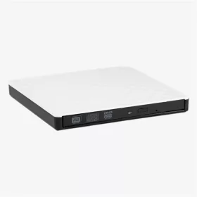   Externá DVD napaľovačka IRIS SQUARE EXTERNAL, USB 3.0, čítanie/zápis: CD/VCD/DVD, zásobník, DVD-RW, bielo-čierna