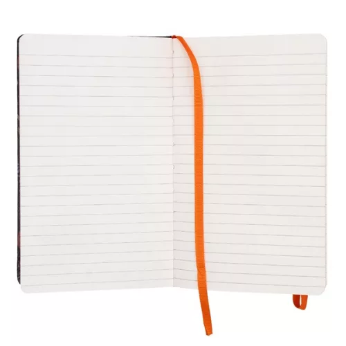 Pukka Pad Bloom A5 192 oldalas vonalas fekete gumipántos notesz