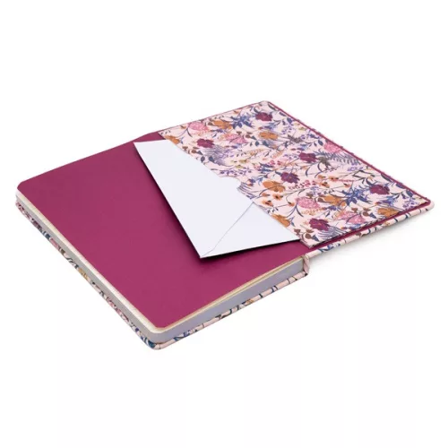 Pukka Pad Bloom A5 192 oldalas vonalas rózsaszín gumipántos notesz