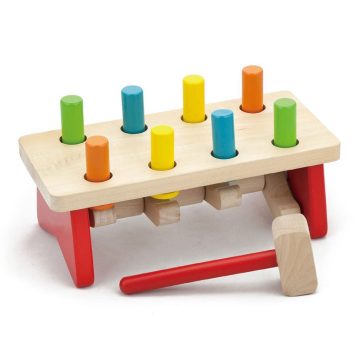 Fa kalapálós asztal gyerekeknek Viga multicolor