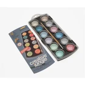  Sakota Creative Jungle set kistova za akvarel s velikim gumbima i glitterom