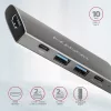 Rozbočovač Axagon HMC-5G21 USB-C 10 Gbps SPEEDSTER 5v1