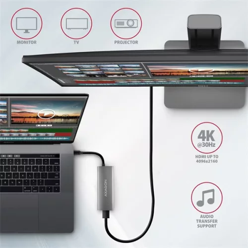 Rozbočovač Axagon HMC-5G21 USB-C 10 Gbps SPEEDSTER 5v1