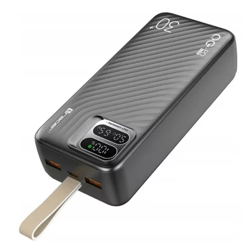 Tracer Blaze 30 000 mAh PD 65W Quick Charge 3.0 fekete hordozható power bank